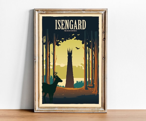 travel posters lotr