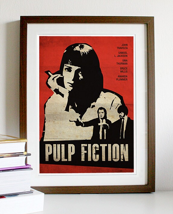 PULP FICTION MOVIE POSTER CUSHION COVER PILLOW CASE RETRO FASHION IDEAL GIFT 