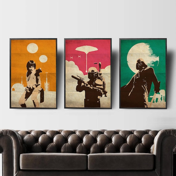 Rust uit baseren pijnlijk Vintage Pop Art Star Wars Trilogy Star Wars Trilogy Fans - Etsy