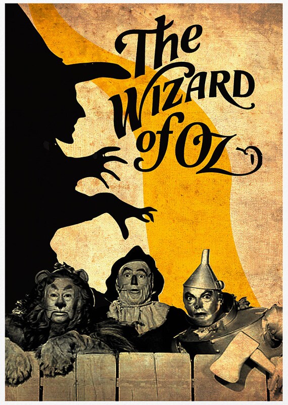 Digital Prints Typography Prints The Wizard of Oz Movie Quote Print
