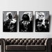 Star Wars All Black Darth Vader Storm Trooper Boba Fett Poster Set, Star Wars Fans Poster 