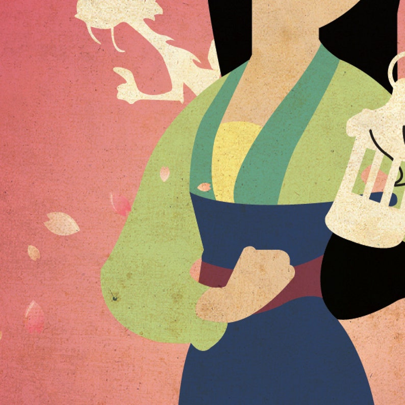 Disney Princess Mulan Wall Art Nursery Print Girl Nursery - Etsy