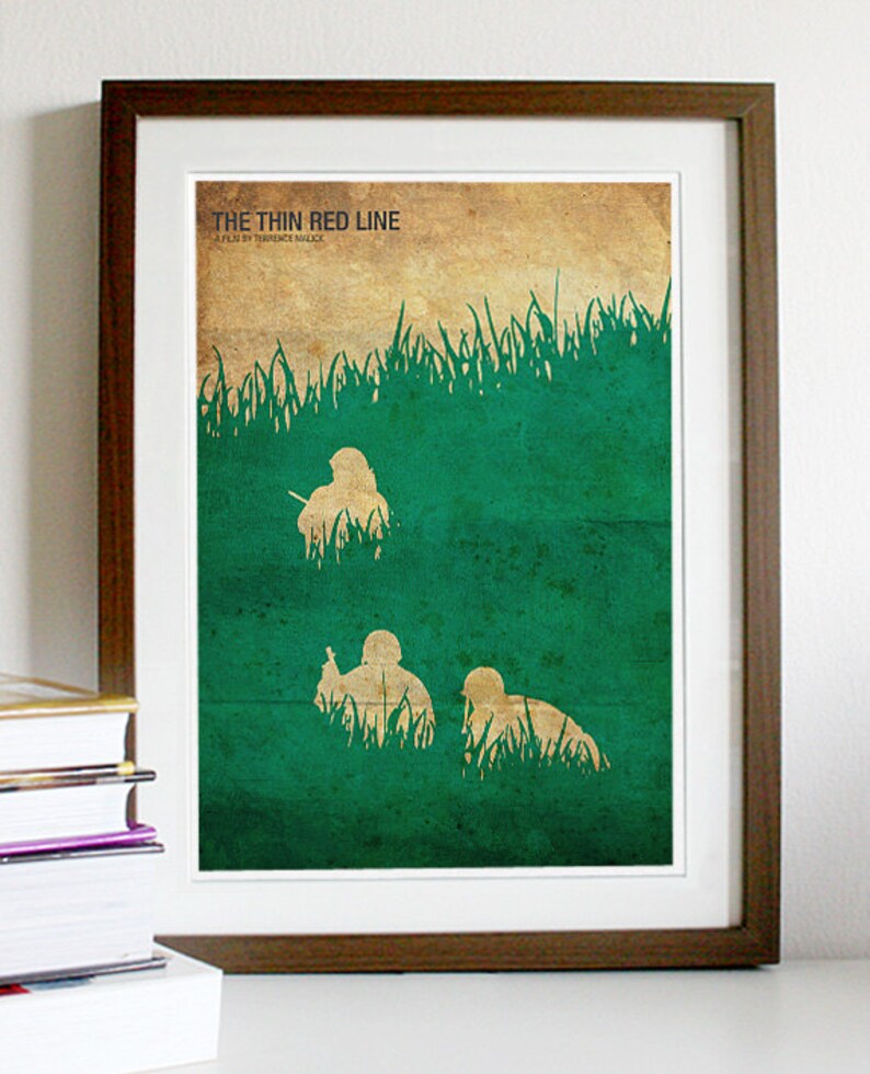 The Thin Red Line Movie Poster Etsy
