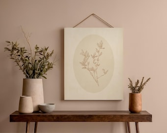 Vintage Beige Botanical Print | Cottagecore Floral Wall Art (Digital Download)