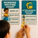 Kids Daily Routine Chart | Visual Schedule Printable (instant Download ...