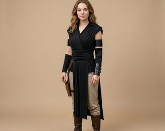 Rey Inspired Jedi Scavenger Costume – Resistance Hero Tactical Full Set