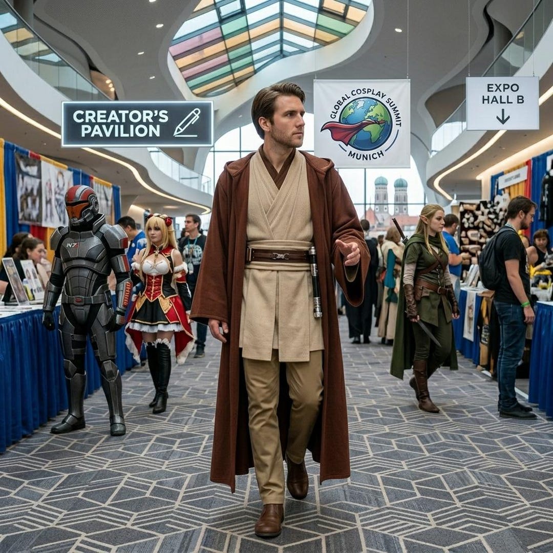Master Robe Jedi Robe Obi-wan Inspired Master Jedi Costume – Custom Hooded Robe & Desert ...