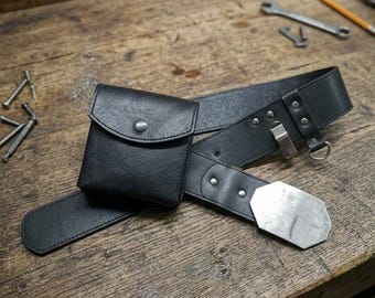 Custom Leather Luke Skywalker Jedi Belt: ROTJ Cosplay Costume