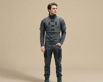 Grey Mandalorian Cosplay Costume – Star Wars Bounty Hunter Tactical Suit