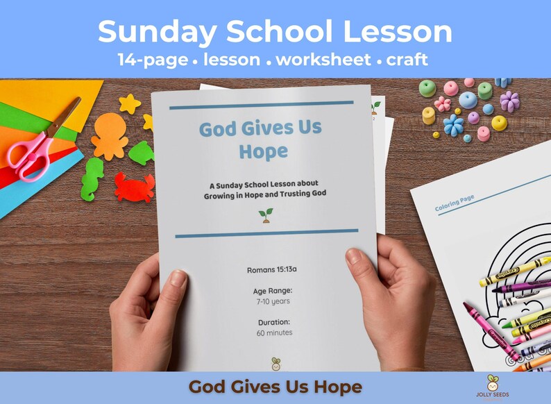 God Gives Hope: Noah's Ark Sunday School Lesson (PDF Download) Kids ...