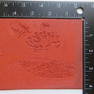 Lush Foliage Rubber Stamp UNMOUNTED Large Lily Flower Leaves Forest Jungle UM Used Vintage image 3