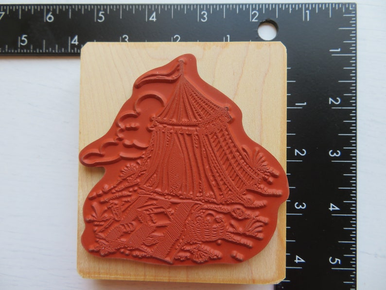 Beach Cabana Rubber Stamp Vernissage Inkadinkado Seaside Scene Travel Summer Vacation Theme A1