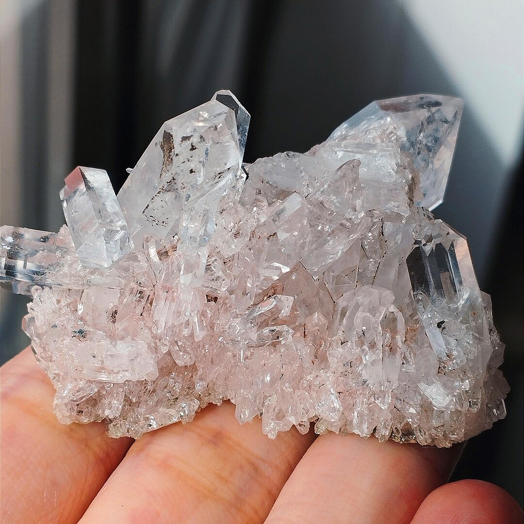 Natural Pink Lemurian Quartz With Flash – Healing Crystal, Energy Stone ...