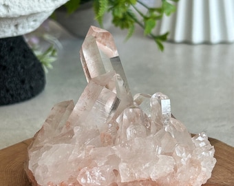 Quarzo rosa gemma ad alta trasparenza · Punta di cristallo naturale · Pezzo decorativo · Meditazione · Minerale da collezione · Cristallo rosa