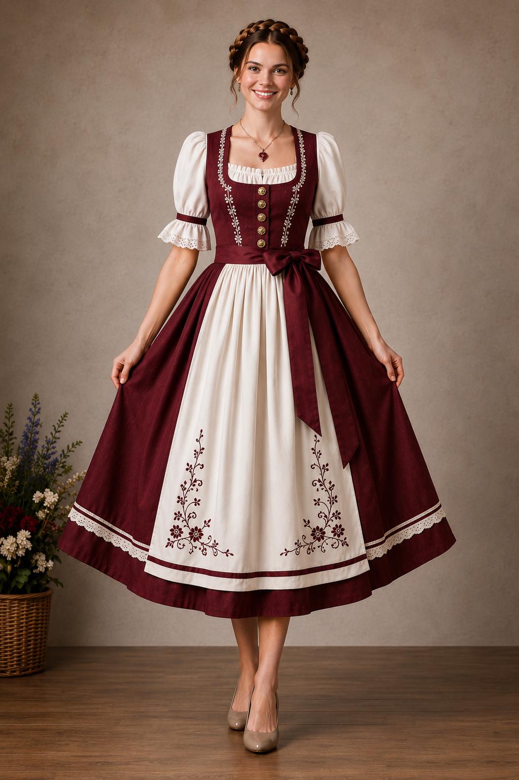 silk lace wedding dress Satin A Line V Neck Long Sleeves Appliques Vintage Dresses, PW340 SIZE_L-016 Color:Photo color SEE OTHER UNIQUE BRIDES Women's Midi Bodycon Tight