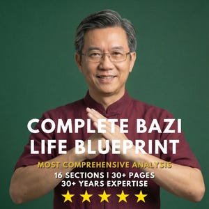 Complete BaZi Birth Chart Reading | 16-Section Life Blueprint | 30+ Years Expertise | Fast Delivery