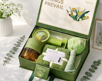 Sommerkühlset, Sommergeschenkbox für Sie, personalisiertes Geburtstagsset, Kaffeetassenset, für beste Freunde oder Mutter, Geschenke für Lieben
