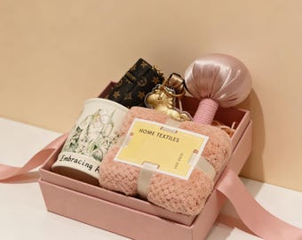 Nachdenkliche Luxus-Geschenkbox für Sie, Geburtstags-Care-Paket, Elegantes Geschenk für alle Gelegenheiten, Premium-Geschenkbox für Sie, Elegantes Pflegepaket-Geschenkset