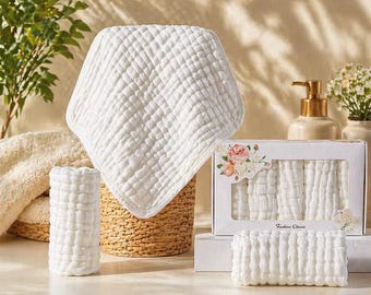 Handtuch-Set für Kinderzimmer und Neugeborene, perfekte Taufgeschenke, hochwertiges Handtuch für besondere Anlässe