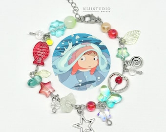 studio ghibli inspired beads bracelet | spirited away | ponyo | howl | when marnie was here | totoro | kiki delivery service | arriety