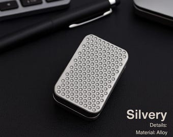 Magnetische metalen fidget-schuifregelaar | EDC-bureauspeelgoed, gladde klik, minimaal pocket fidgetcadeau