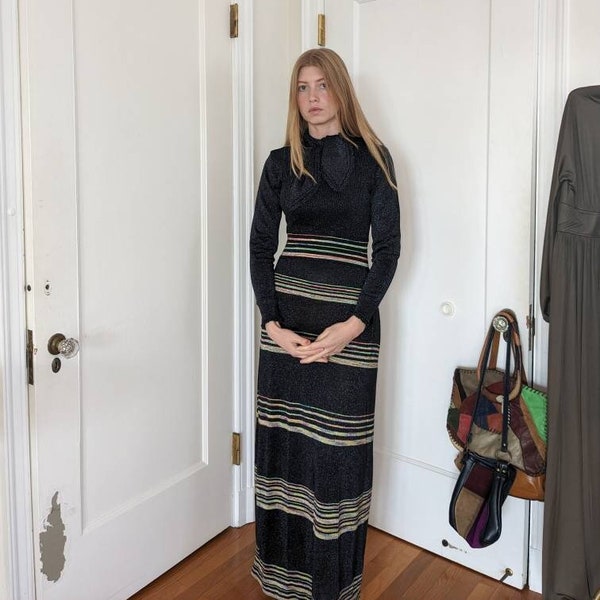 Vintage Lurex Dress Etsy