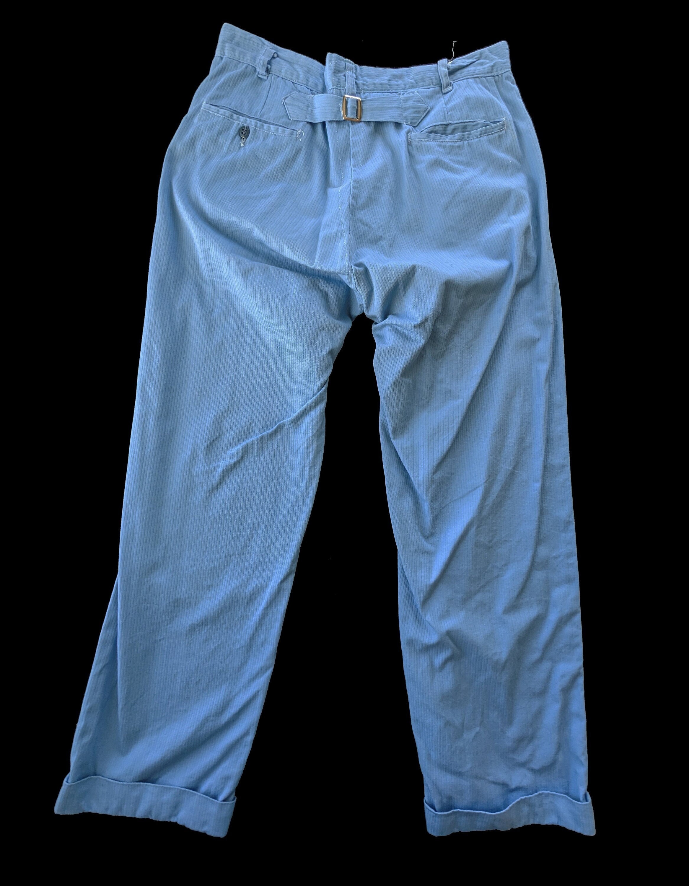 1950s Foremost JC Penney Blue Denim Capri Pants Shorts 