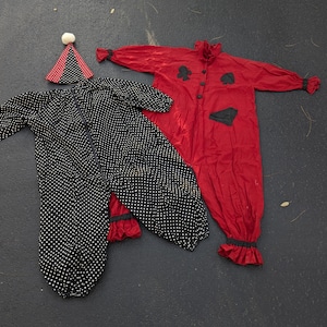 1930s Clown Costume - Talon Bell Zipper - Petite/ Youth/ Teen
