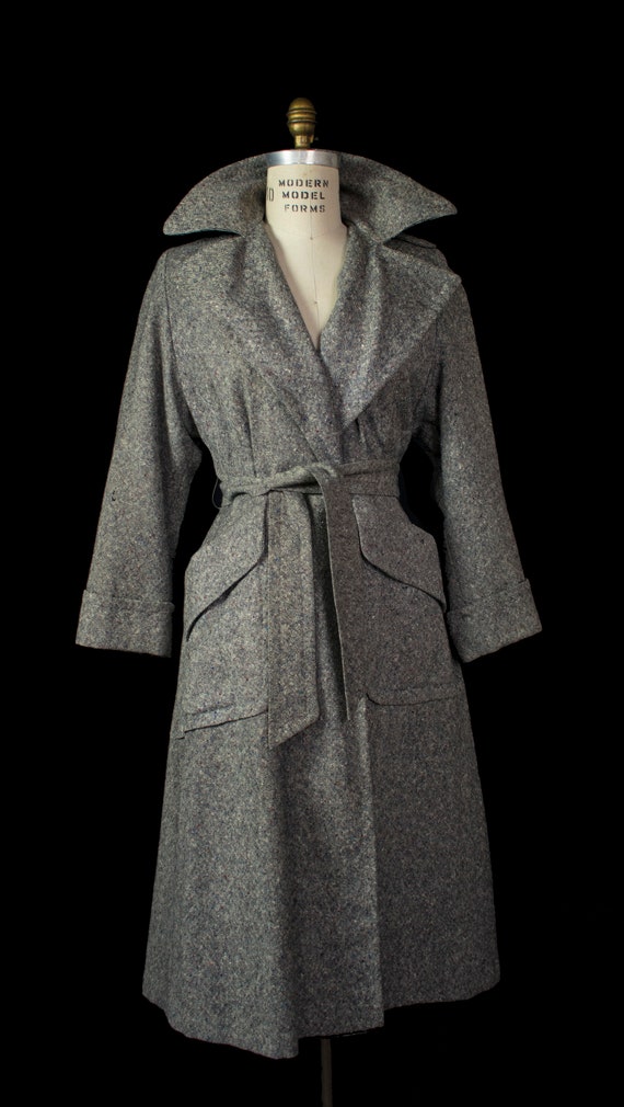 Rare 1940s Donegal Tweed Rainbow Fleck Duoliner Pr
