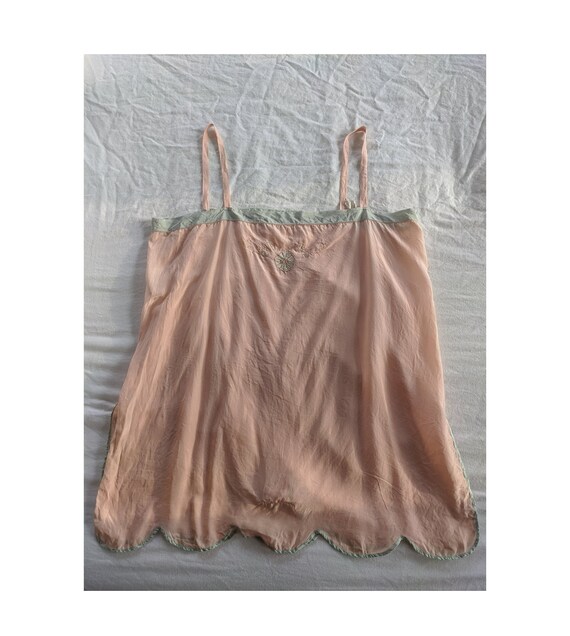 Trillium Label 1920s Silk Step In Romper Large 42