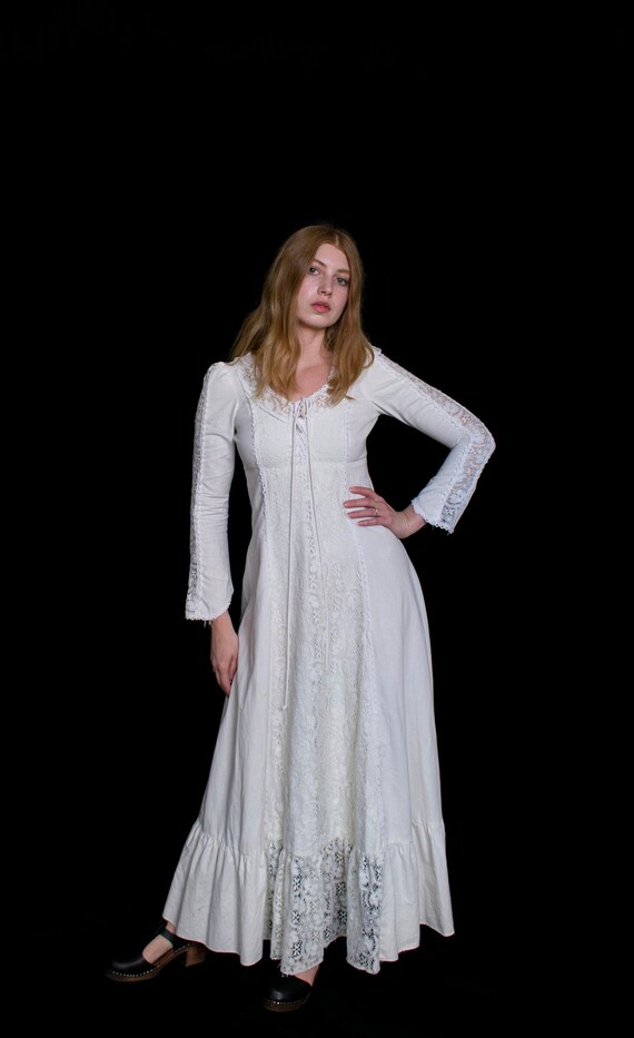 Black Label 1960s Gunne Sax Prairie Dress Small