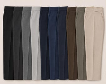 Custom Men’s Dress Pants | Tailored Formal Trousers | Multiple Colors Available | Wedding & Office Wear