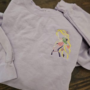 Rapunzel Embroidered Sweatshirt / Tangled Disneyland / Disneyworld / embroidery