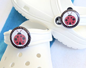 Red Ladybug Flip Flops Clips Summer Shoes Crocs Accessories Girls Sneakers Backpacks Hair Cute Gift Under 20 Daughter Niece Friend Nurse