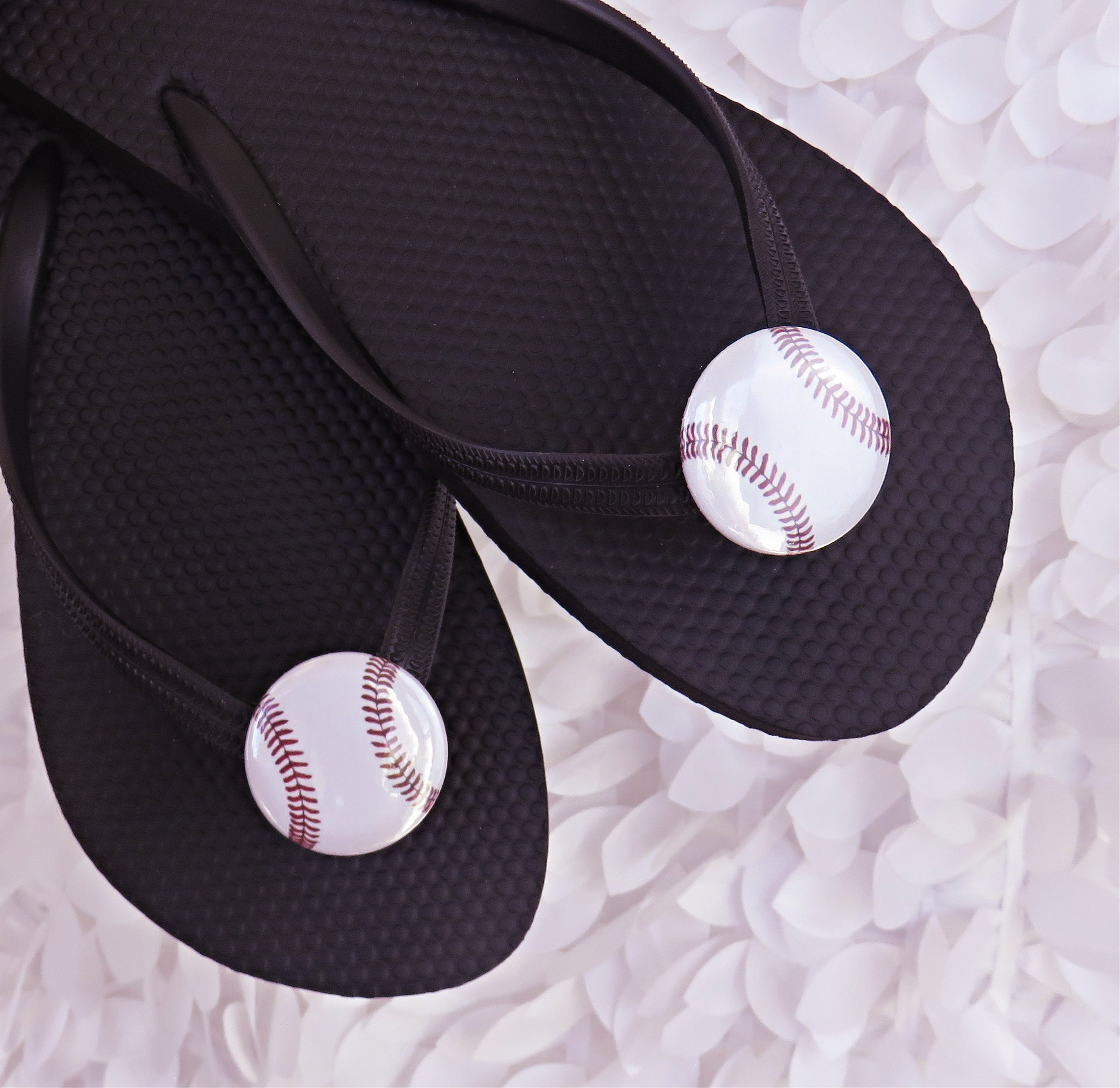 Etsy baseball cheap flip flops