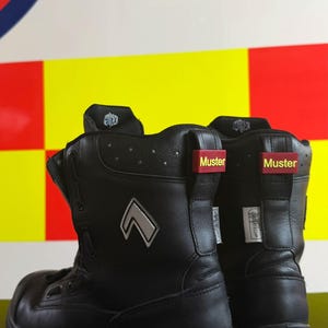 Namensclip HAIX Airpower XR1 u. Lady personalisiert | Rettungsdienst / Feuerwehr Namensschild Einsatzstiefel | 3D Druck Namensschild Stiefel