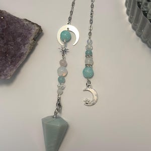 Moon Child Sweet Serenity- Opalite/Amazonite Pendulum