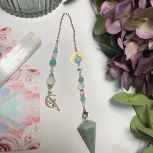 Moon Child Sweet Serenity- Opalite/Amazonite Pendulum
