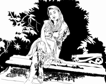 Hand Drawn Black & White Portraits