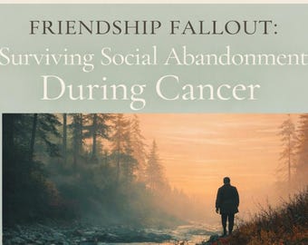 Cancer Friendship Loss Workbook | When Friends Disappear During Illness | Cancer Survivor Guide | Grief & Social Support Reflection Journal