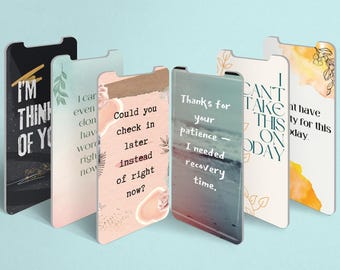 Communication Scripts for Low Energy Days: 81 Phone-Sized PNGs for Boundaries, Reassurance & Support