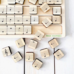 Sight Reading Music Note Tiles for Music Lessons