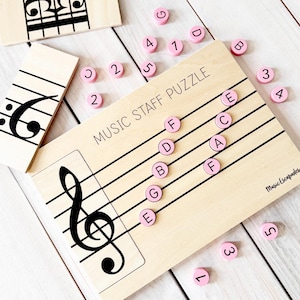 Music Staff Puzzle for Music Lessons