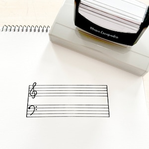 Grand tampon auto-encreur Music Grand Staff