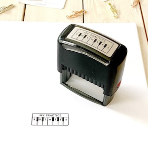 Piano Practice Days zelfinktende stempel