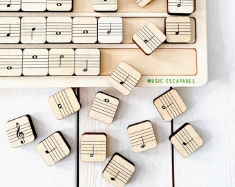 Sight Reading Music Note Tiles for Music Lessons