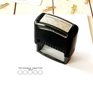 Piano Technique Practice Keys Self Inking Stamp
