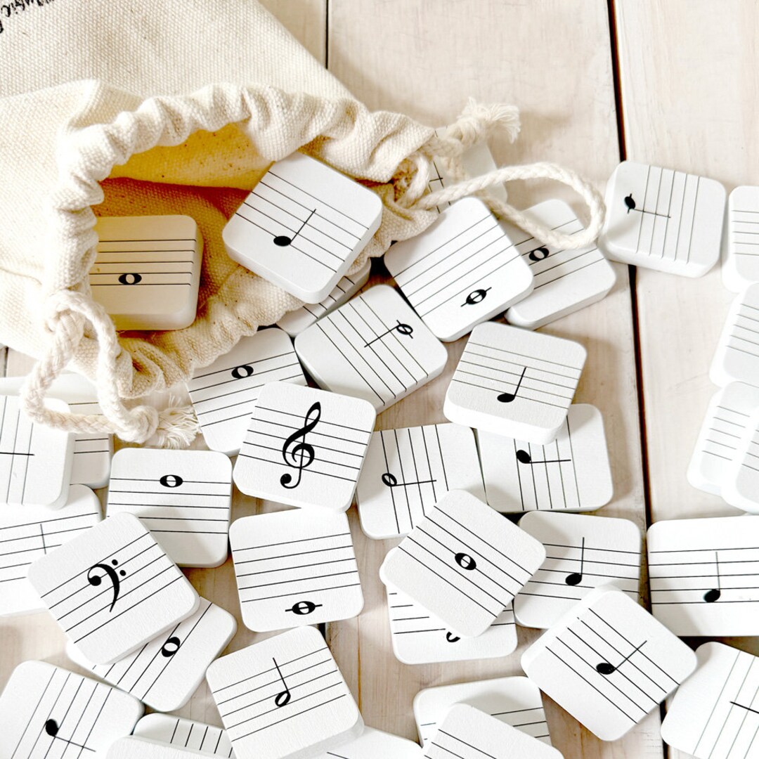 Large Sight Reading Music Note Tiles for Music Lessons - Etsy