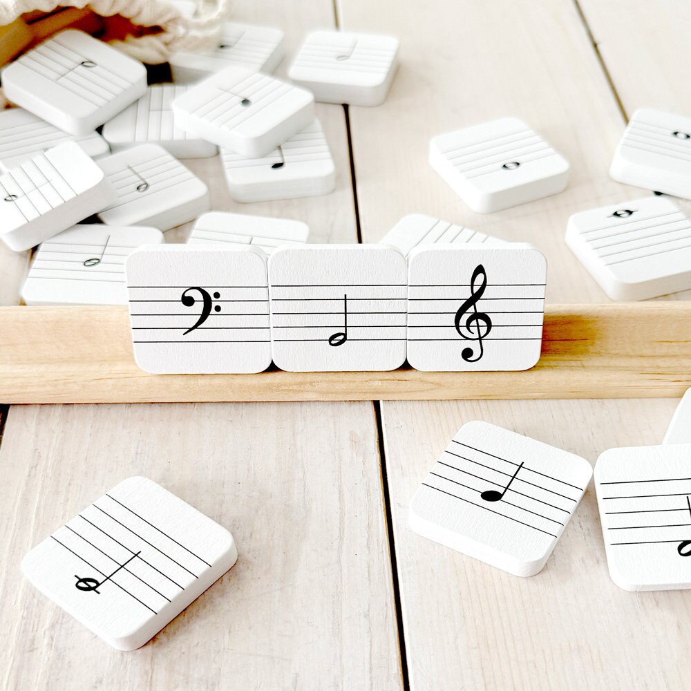 Note Tile Preview Large Sight Reading Music Note Tiles for Music Lessons - Etsy