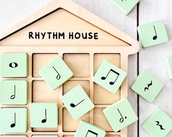 Music Note Rhythm House Puzzle for Music Lessons